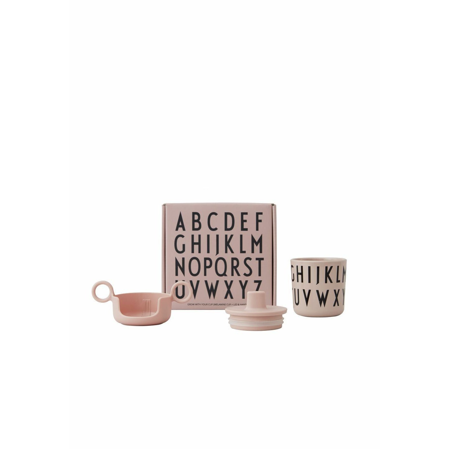 Design Letters Wachsen Sie mit Ihrer Tasse Set Melamin, Nackt