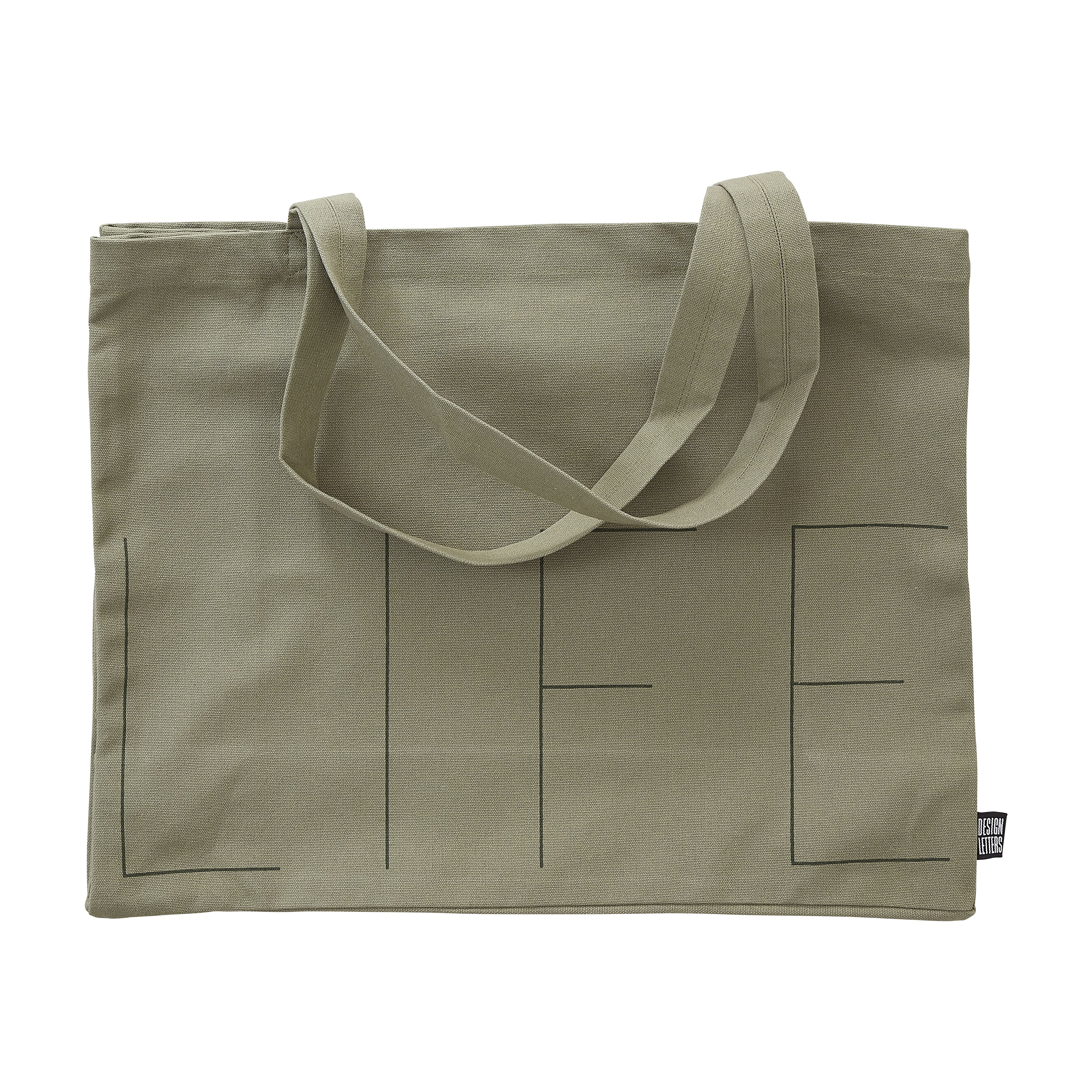 Design Letters Life Carrying Bag, Olive Green