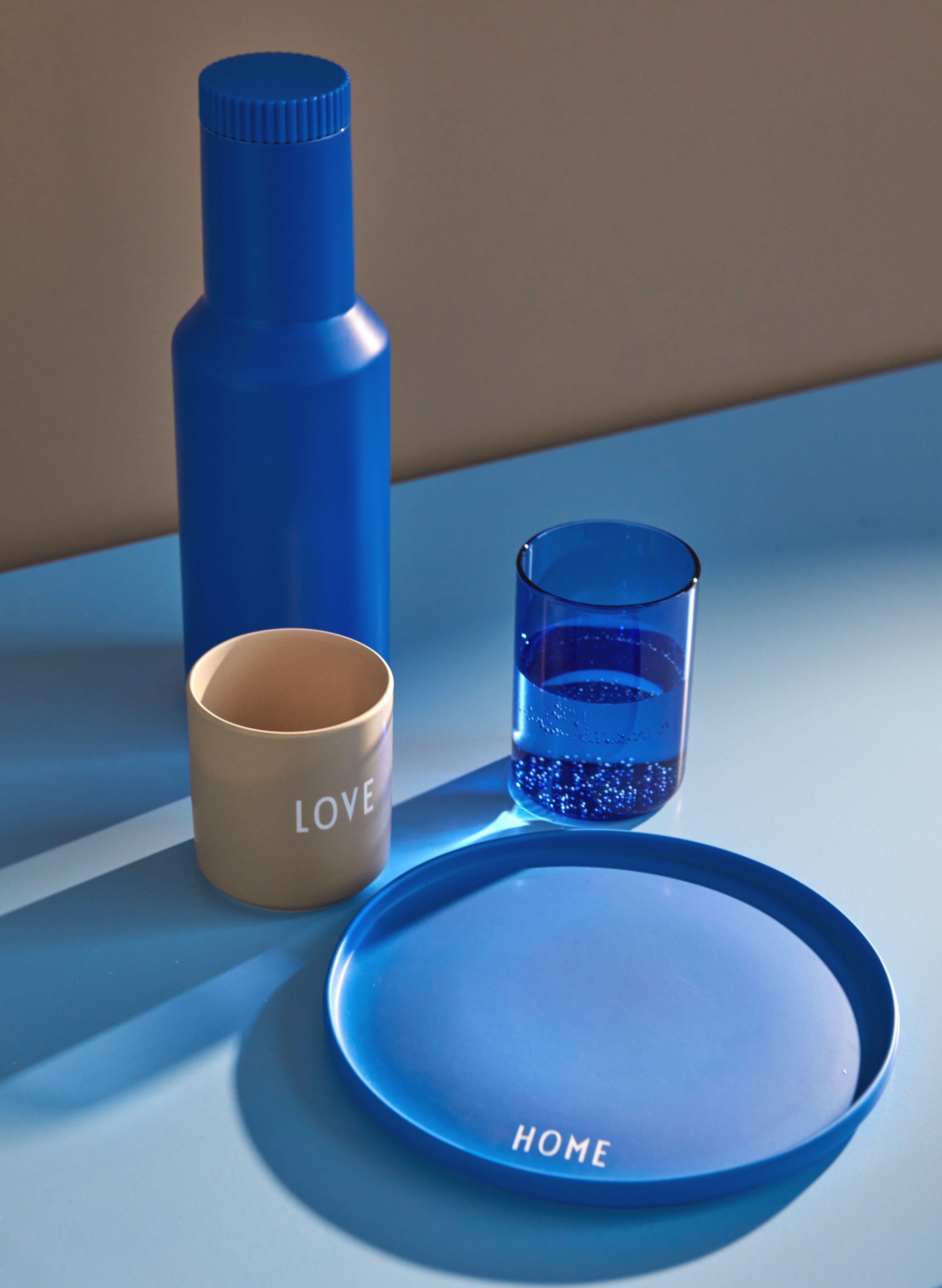 Design Letter's Favorite Drinking Glass Set Of 2, Blue