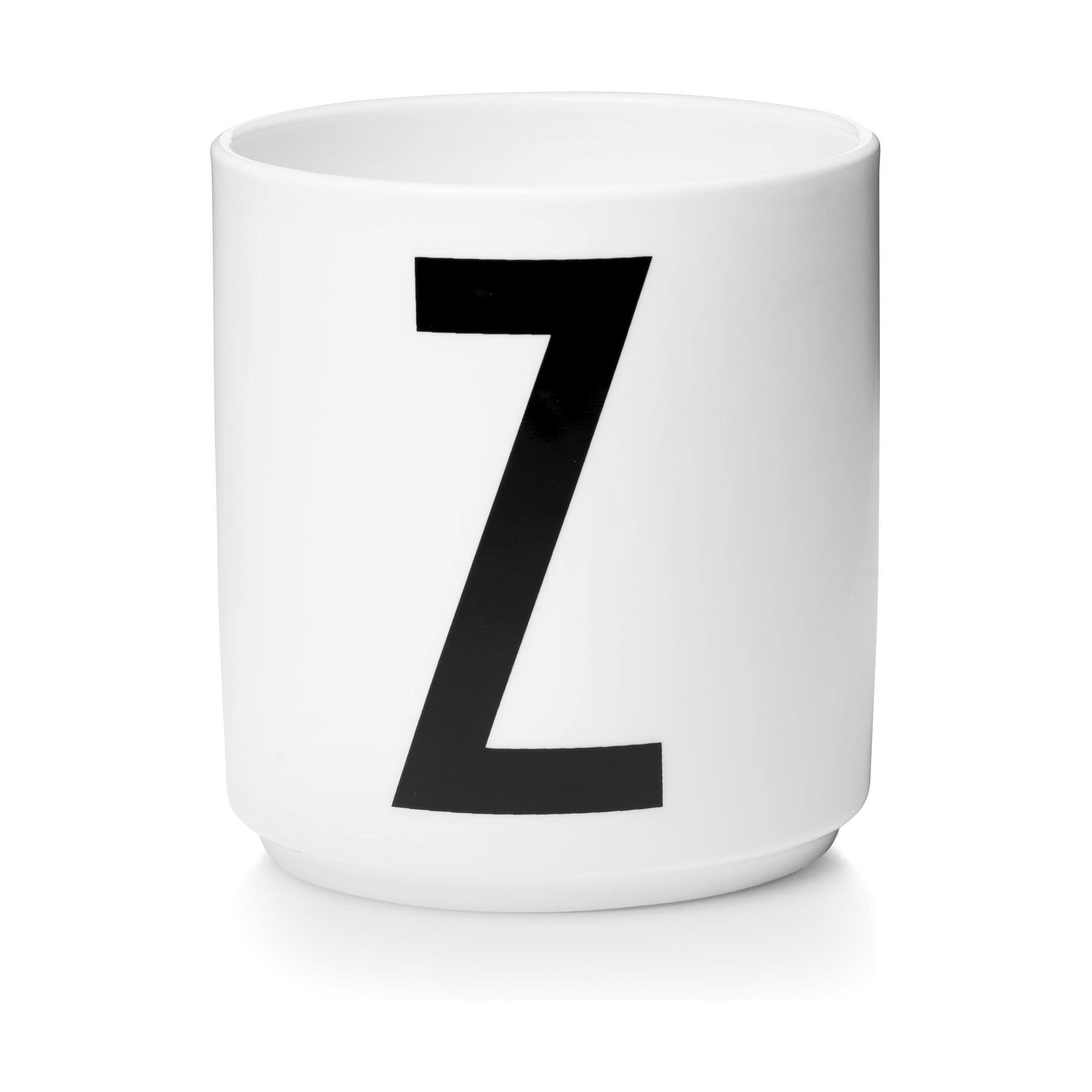Design Letters Persönlicher Porzellanbecher A Z, Weiß, Z