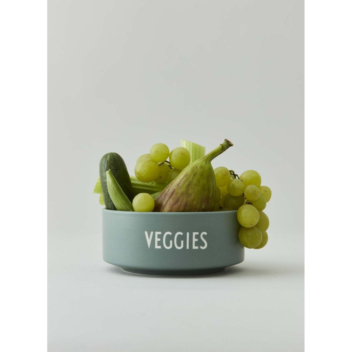 Design Letters Snack Bowl Staubgrün, Gemüse