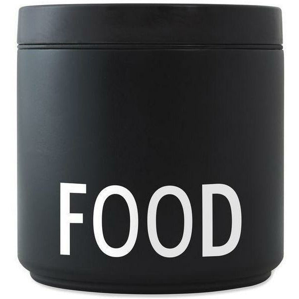 Design Letters Thermos Lunch Box Groß, Schwarz
