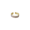 Design Letters Word Candy Ring Darling Brass Gold Plated, Violet