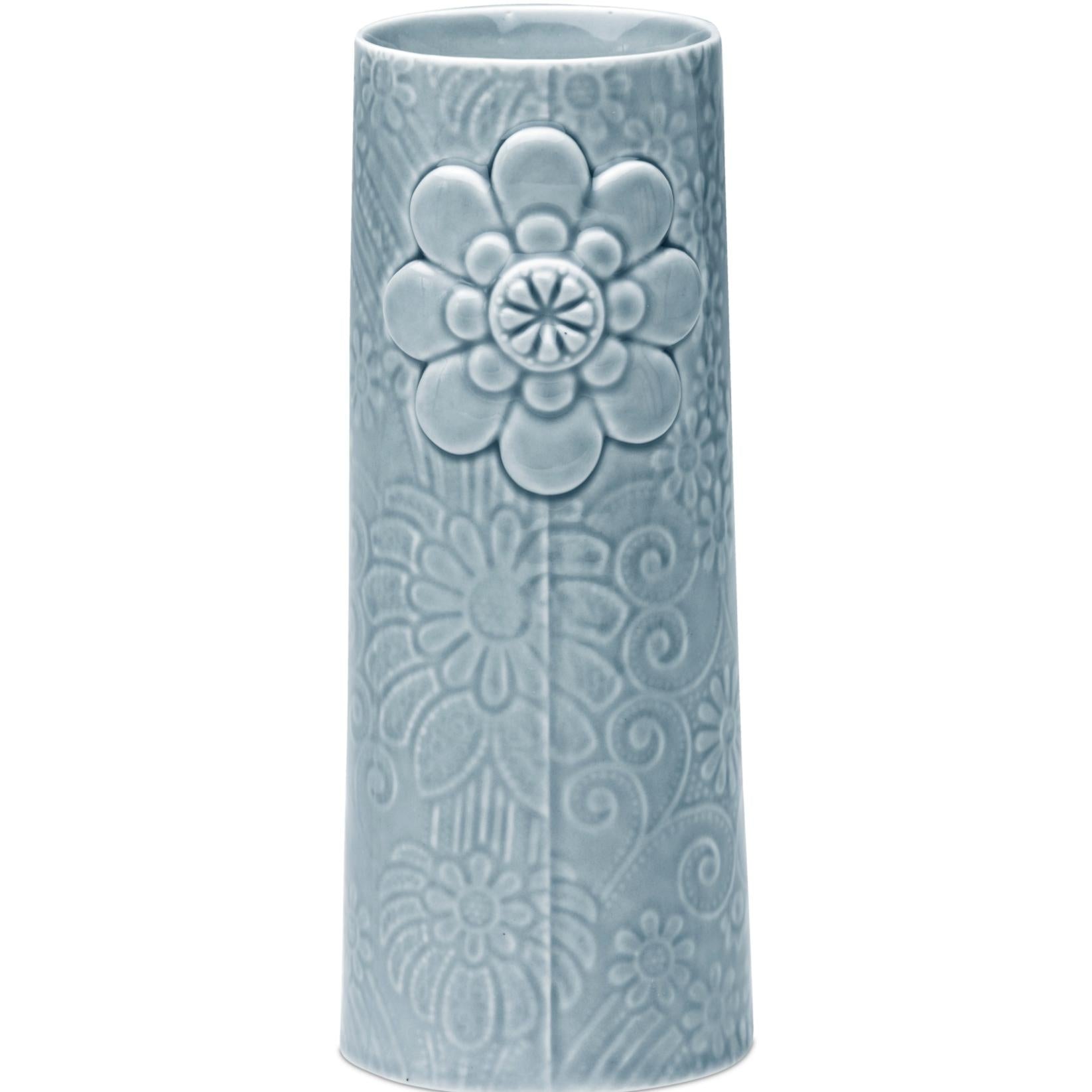 Dottir Pipanella Flower Vase Blue/Grey, 18,8cm