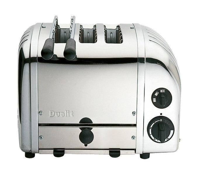 Dualit Classic Toaster New Gen 2+1 Slot inkl. Sandwichzange, poliert