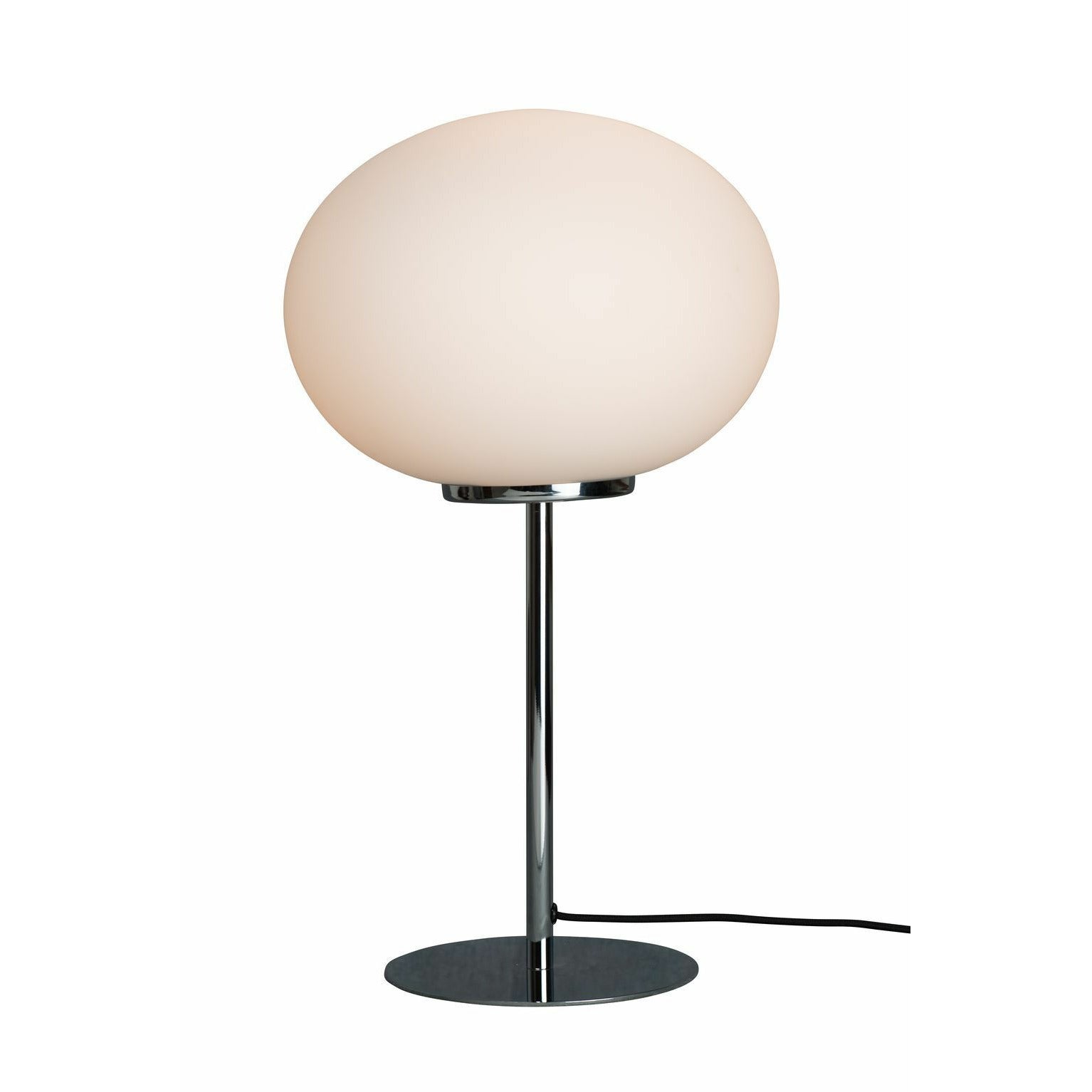 Dyberg Larsen Queen Table Lamp, Opal/Chrome