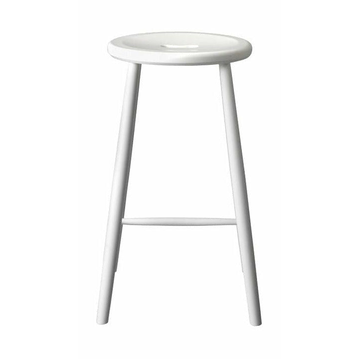 FDB Møbler J27 C Bar Stool Beech, wit