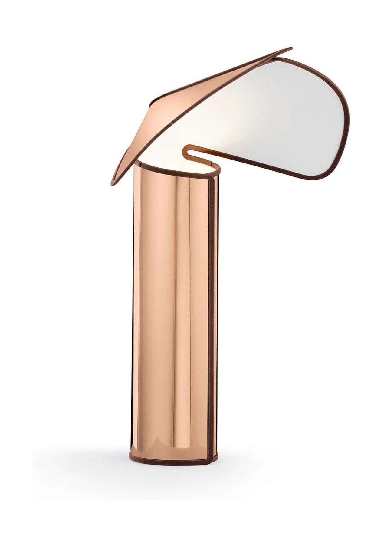 Flos Chiara Table Lamp, Pink Gold/Oxide Red