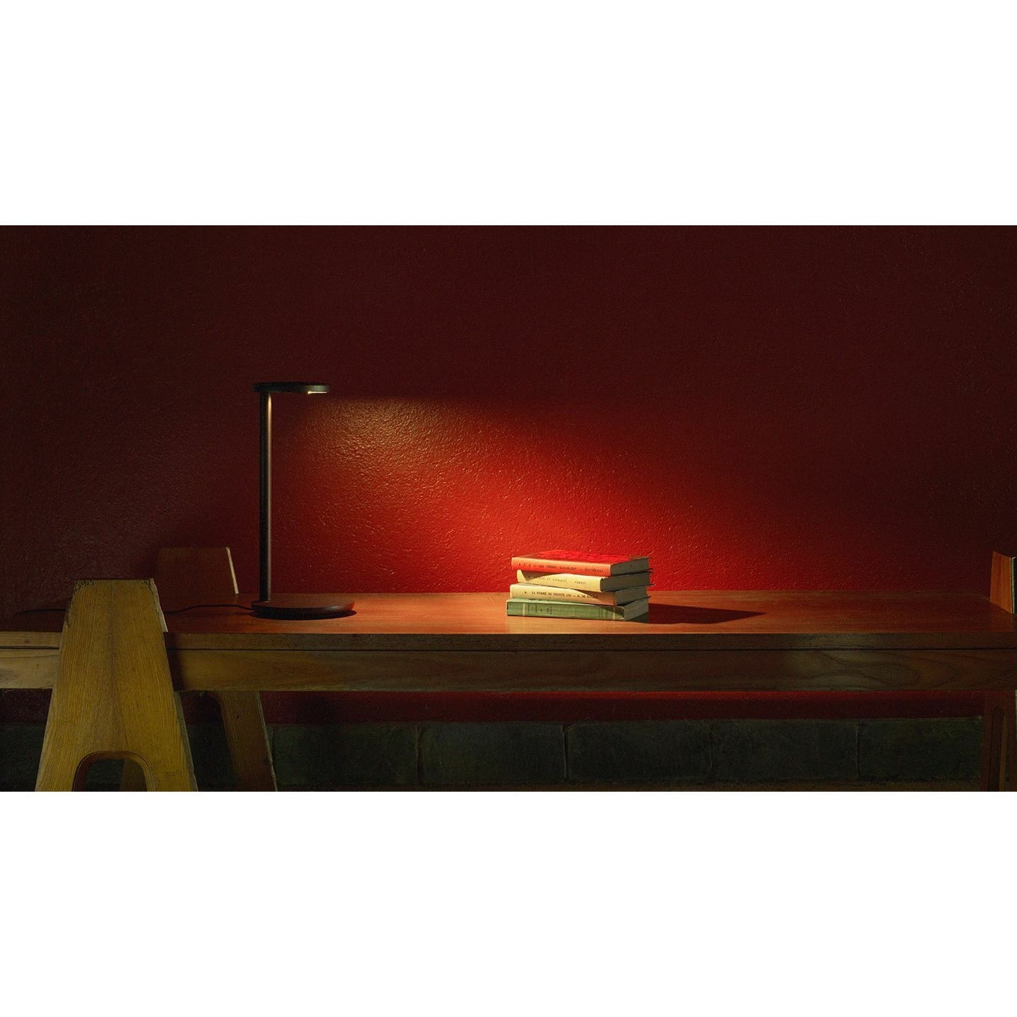 Flos Oblique Table Lamp, Rust Red Matt
