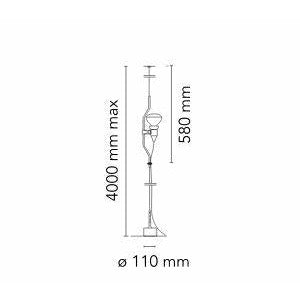 [product_category]-Flos Parentesi Spare Part Component With Dimmer For Pendant Lamp, Nickel-Flos-8059607020555-F5700058-FLO-5