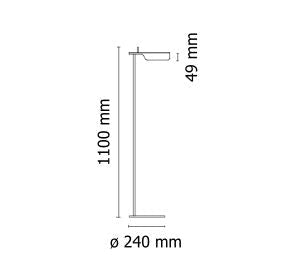 Flos Tab vloerlamp, wit