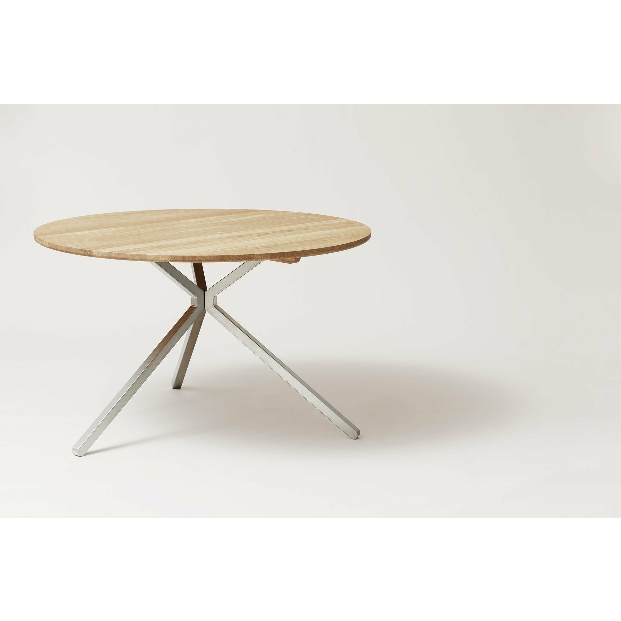 Form & Refine Frisbee Tisch ø120 Cm. Weiße Eiche