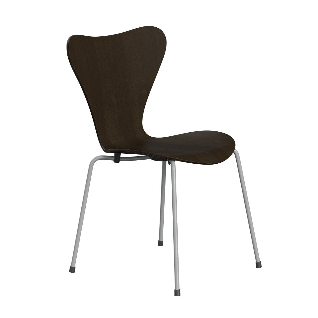 Fritz Hansen 3107 Chair Unupholstered, Nine Grey/Dark Stained Oak