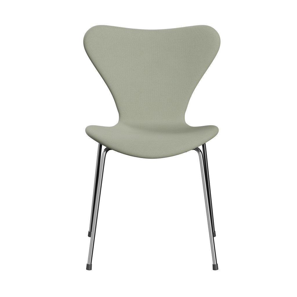 Fritz Hansen 3107 stoel Volledige bekleding, Chrome/SteelCut Turquoise Light