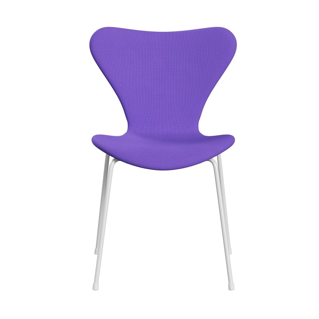 Fritz Hansen 3107 Chair Full Upholstery, White/Fame Violet Light