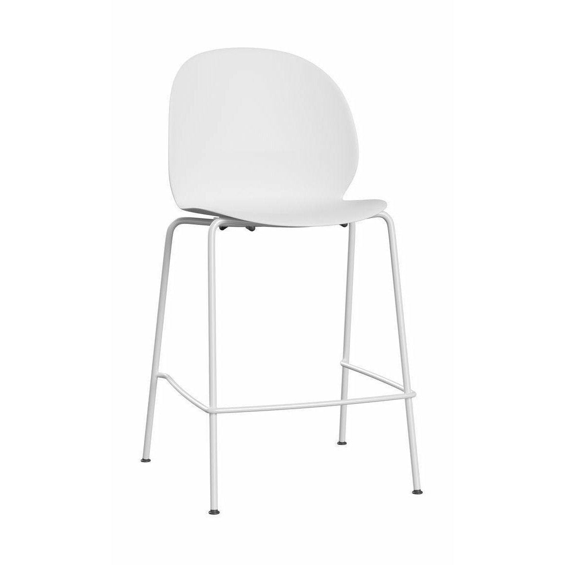 Fritz Hansen N02 Recycle Low Bar Stool, Off White/Off White