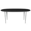 Fritz Hansen Superellipse Dining Table Nine Grey/Black Fenix Laminate, 180x120 Cm