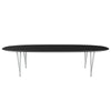 Fritz Hansen Superellipse Dining Table Nine Grey/Black Fenix Laminates, 300x130 Cm