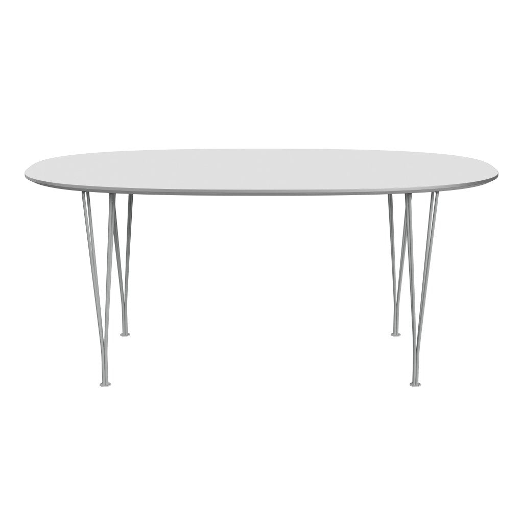 Fritz Hansen Superellipse Dining Table Nine Grey/White Fenix Laminates, 170x100 Cm