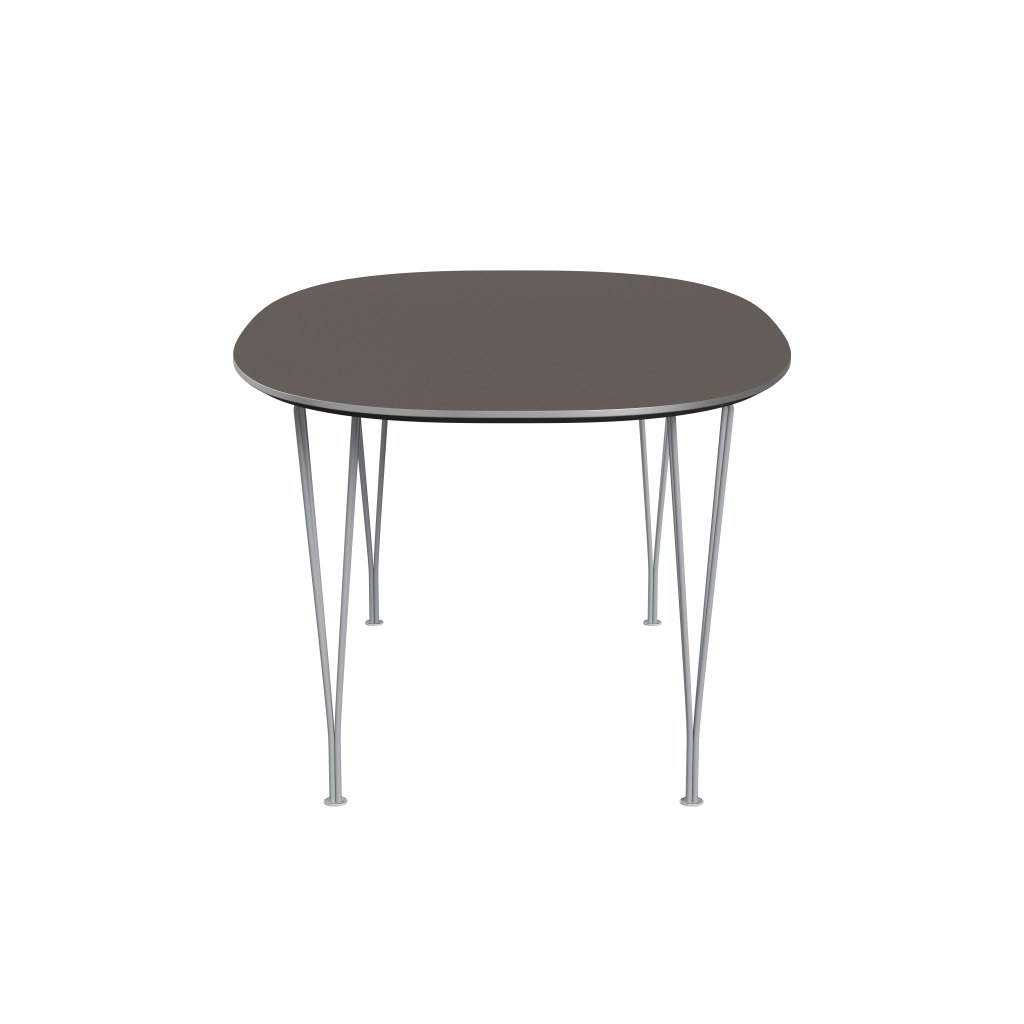 Fritz Hansen Superellipse Dining Table Silvergrey/Grey Fenix Laminates, 170x100 Cm