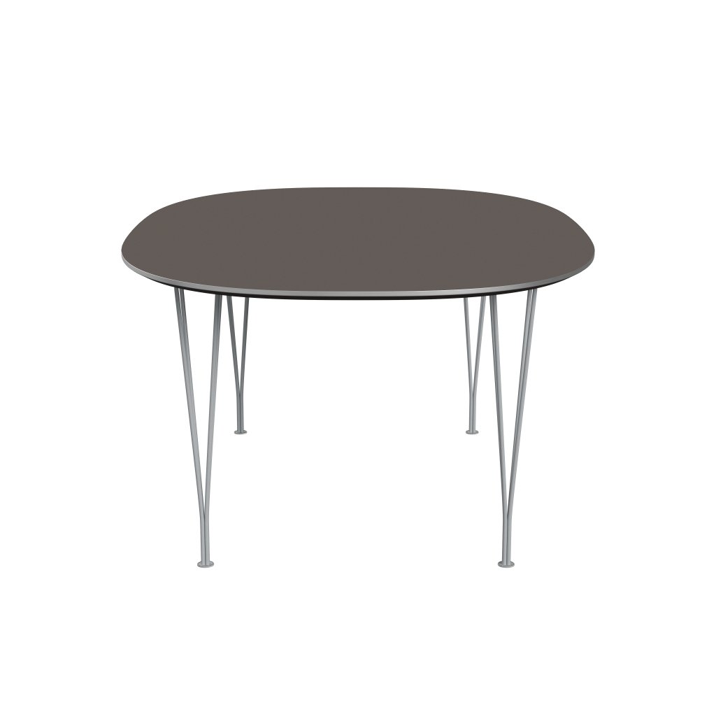 Fritz Hansen Superellipse Dining Table Silvergrey/Grey Fenix Laminates, 180x120 Cm