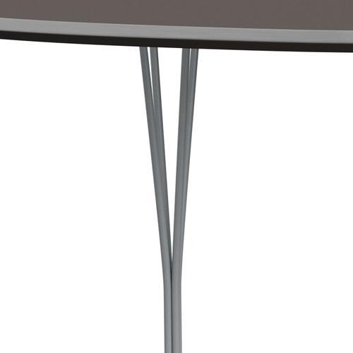 Fritz Hansen Superellipse Dining Table Silvergrey/Grey Fenix Laminates, 180x120 Cm