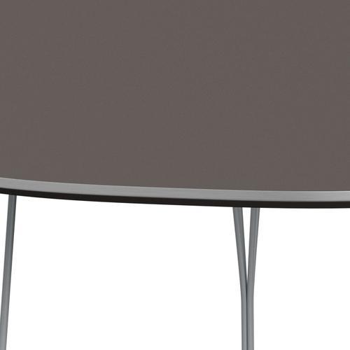 Fritz Hansen Superellipse Dining Table Silvergrey/Grey Fenix Laminates, 240x120 Cm