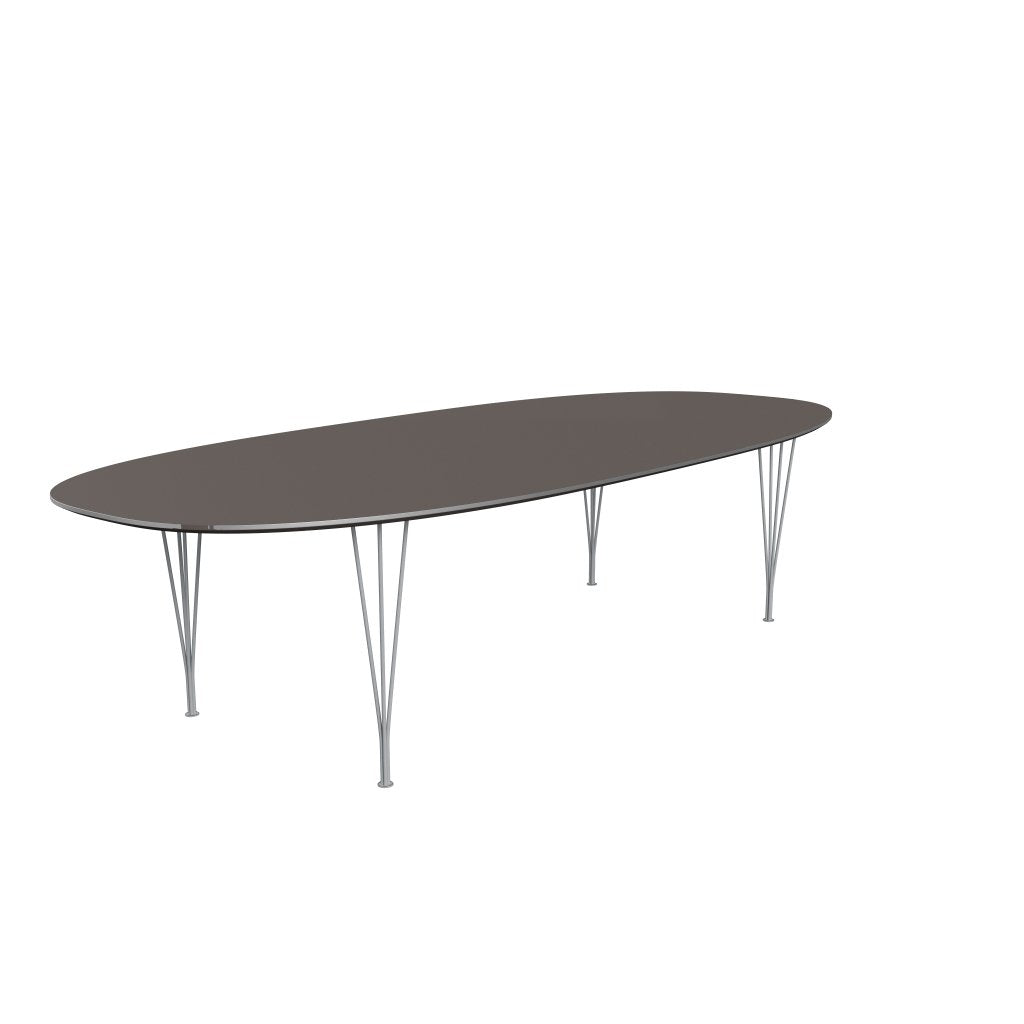 Fritz Hansen Superellipse Dining Table Silvergrey/Grey Fenix Laminates, 300x130 Cm
