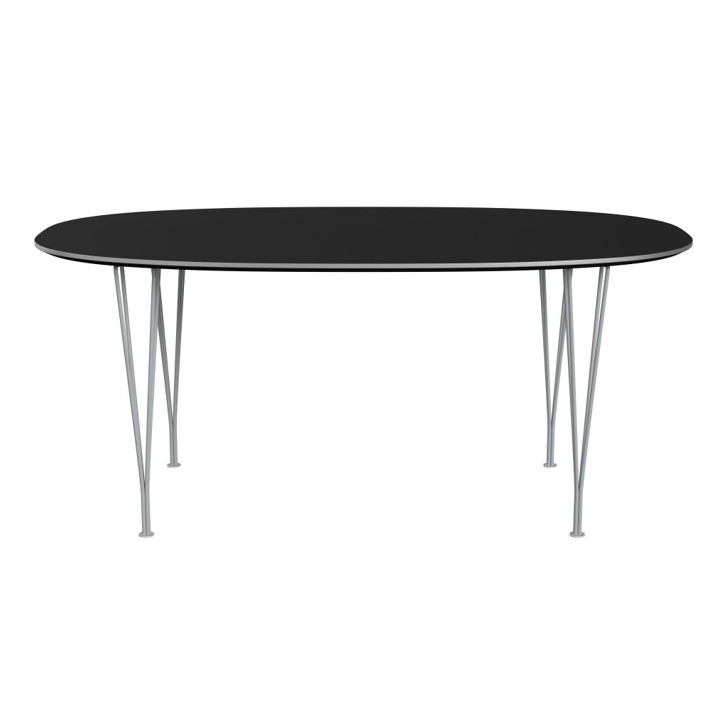 Fritz Hansen Superellipse Dining Table Silvergrey/Black Fenix Laminates, 170x100 Cm