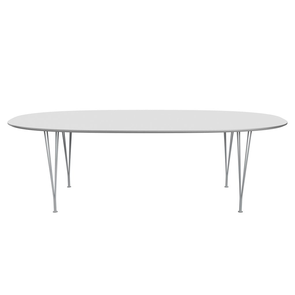 Fritz Hansen Superellipse Dining Table Silvergrey/White Fenix Laminates, 240x120 Cm
