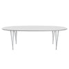 Fritz Hansen Superellipse Dining Table Silvergrey/White Fenix Laminates, 240x120 Cm