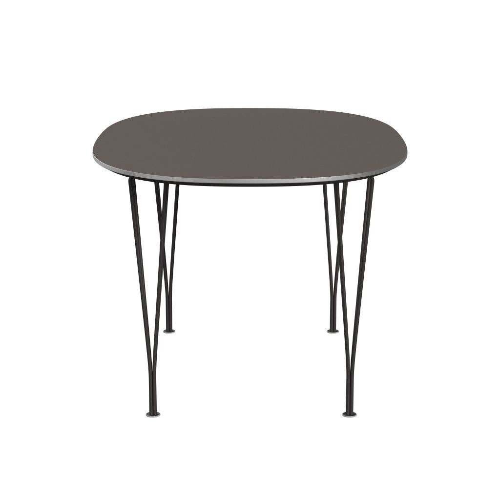 Fritz Hansen Superellipse Dining Table Warm Graphite/Grey Fenix Laminates, 135x90 Cm