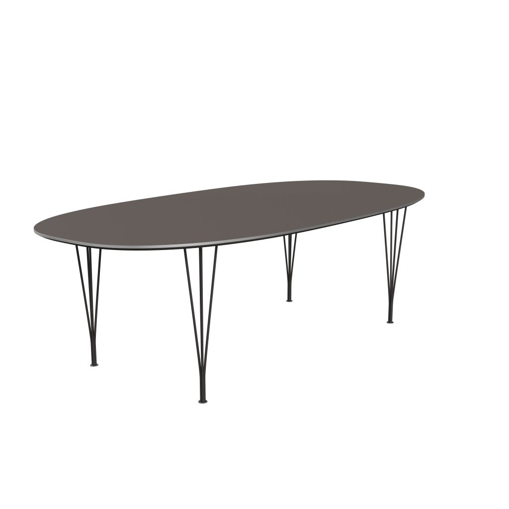 Fritz Hansen Superellipse Dining Table Warm Graphite/Grey Fenix Laminates, 240x120 Cm