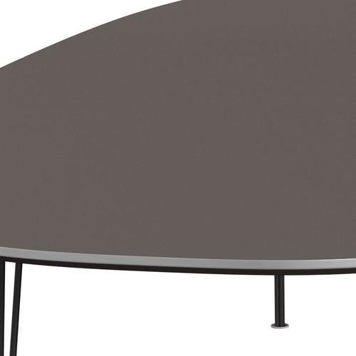 Fritz Hansen Superellipse Dining Table Warm Graphite/Grey Fenix Laminates, 300x130 Cm