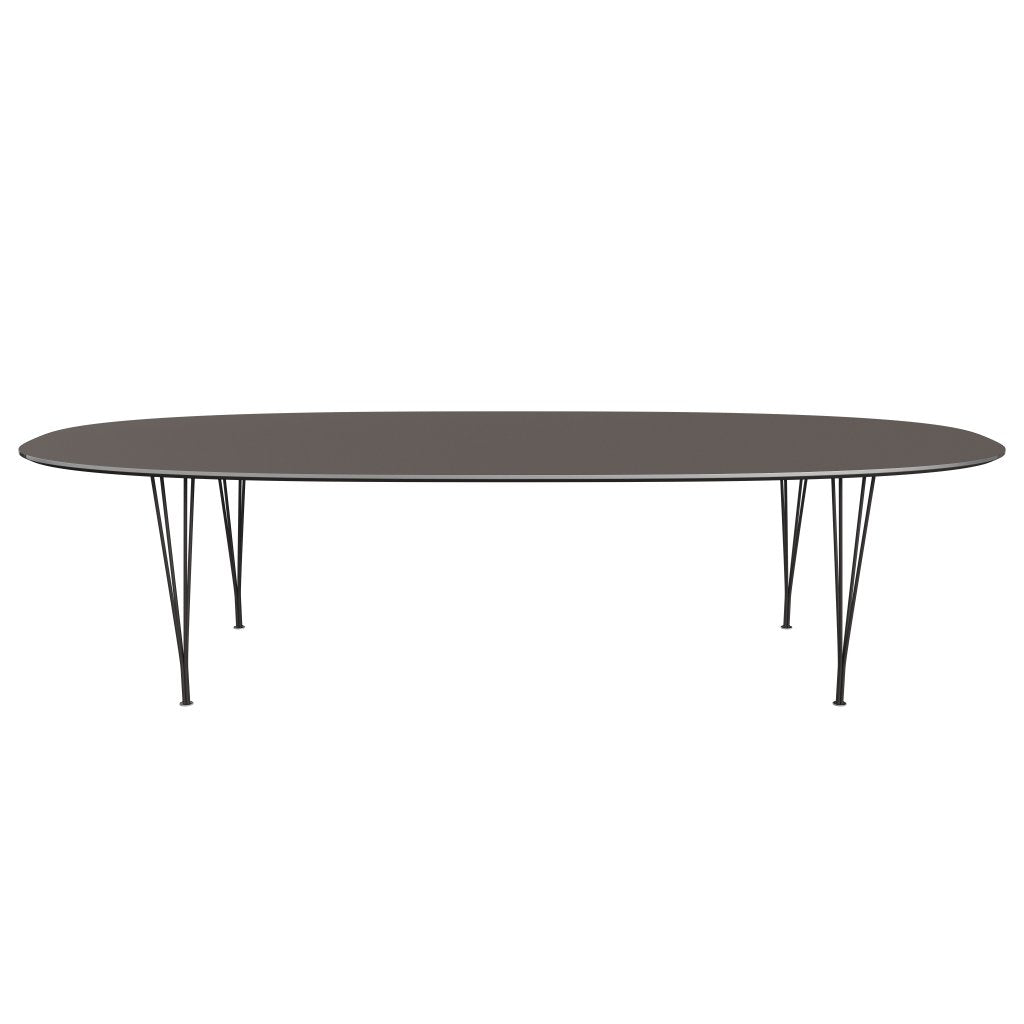 Fritz Hansen Superellipse Dining Table Warm Graphite/Grey Fenix Laminates, 300x130 Cm