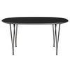 Fritz Hansen Superellipse Dining Table Warm Graphite/Black Fenix Laminate, 150x100 Cm