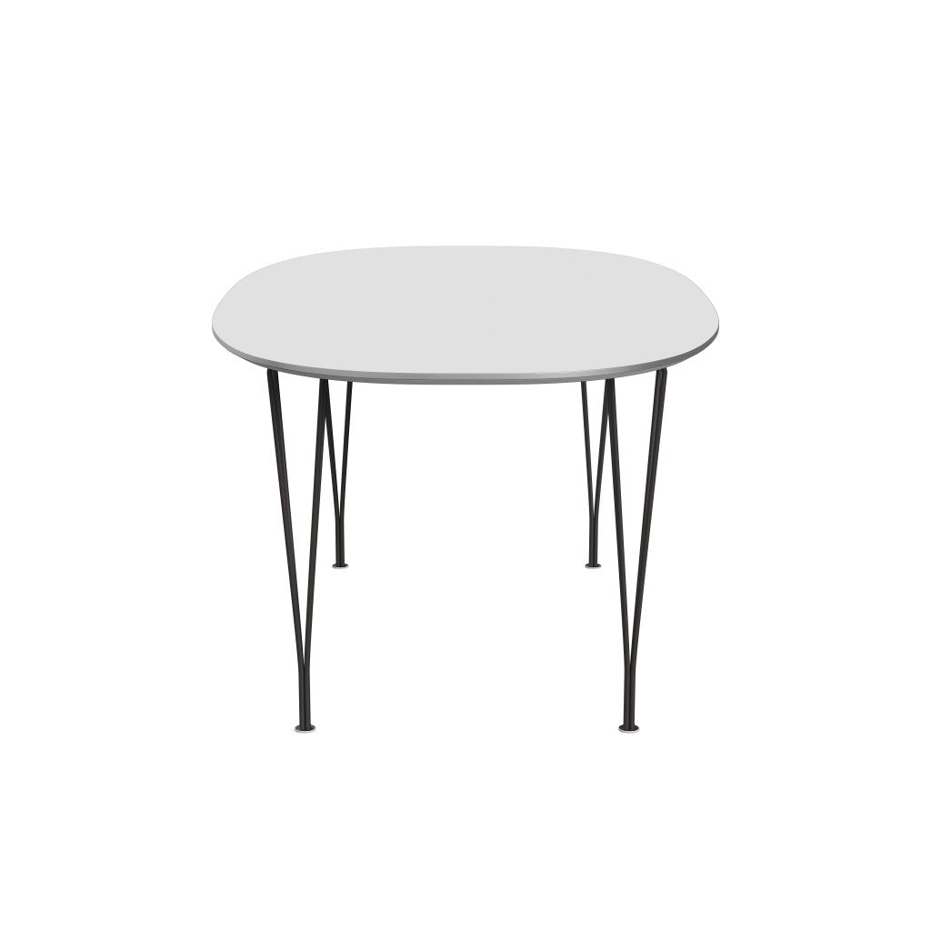 Fritz Hansen Superellipse Dining Table Warm Graphite/White Fenix Laminates, 170x100 Cm