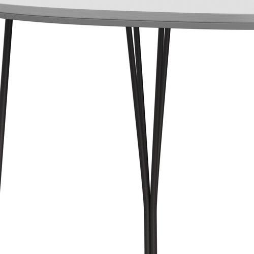 Fritz Hansen Superellipse Dining Table Warm Graphite/White Fenix Laminates, 170x100 Cm