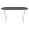 Fritz Hansen Superellipse Dining Table White/Grey Fenix Laminates, 150x100 Cm