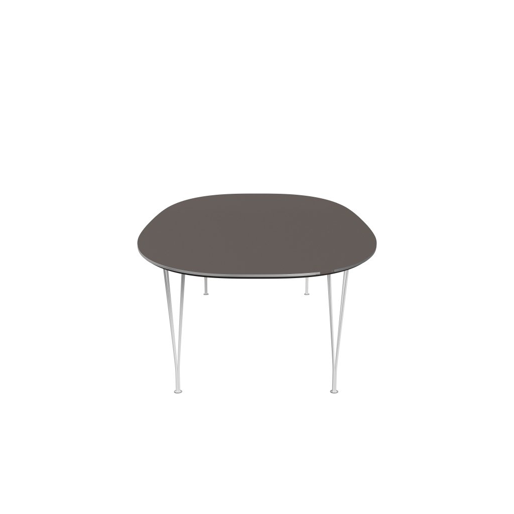 Fritz Hansen Superellipse Dining Table White/Grey Fenix Laminates, 300x130 Cm