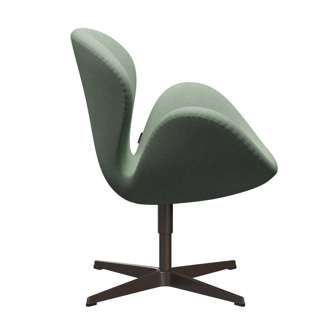 Fritz Hansen Swan Lounge Chair, Brown Bronze/Tonus Mint Green