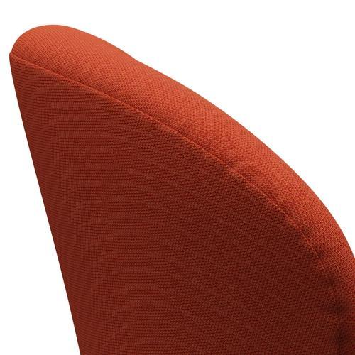 Fritz Hansen Swan Lounge Chair, Warm Graphite/Steelcut Trio Orange