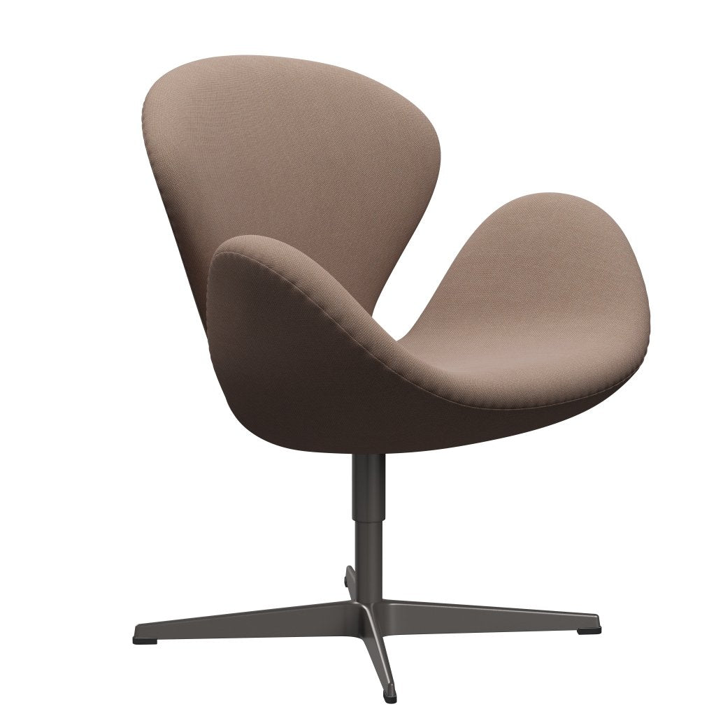 Fritz Hansen Swan Lounge Chair, Warm Graphite/Steelcut Trio Sandfarben