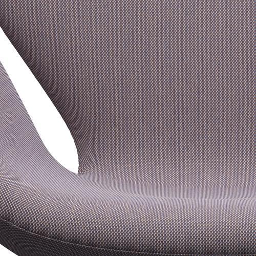 Fritz Hansen Swan Lounge Chair, Warm Graphite/Steelcut Trio White/Violet