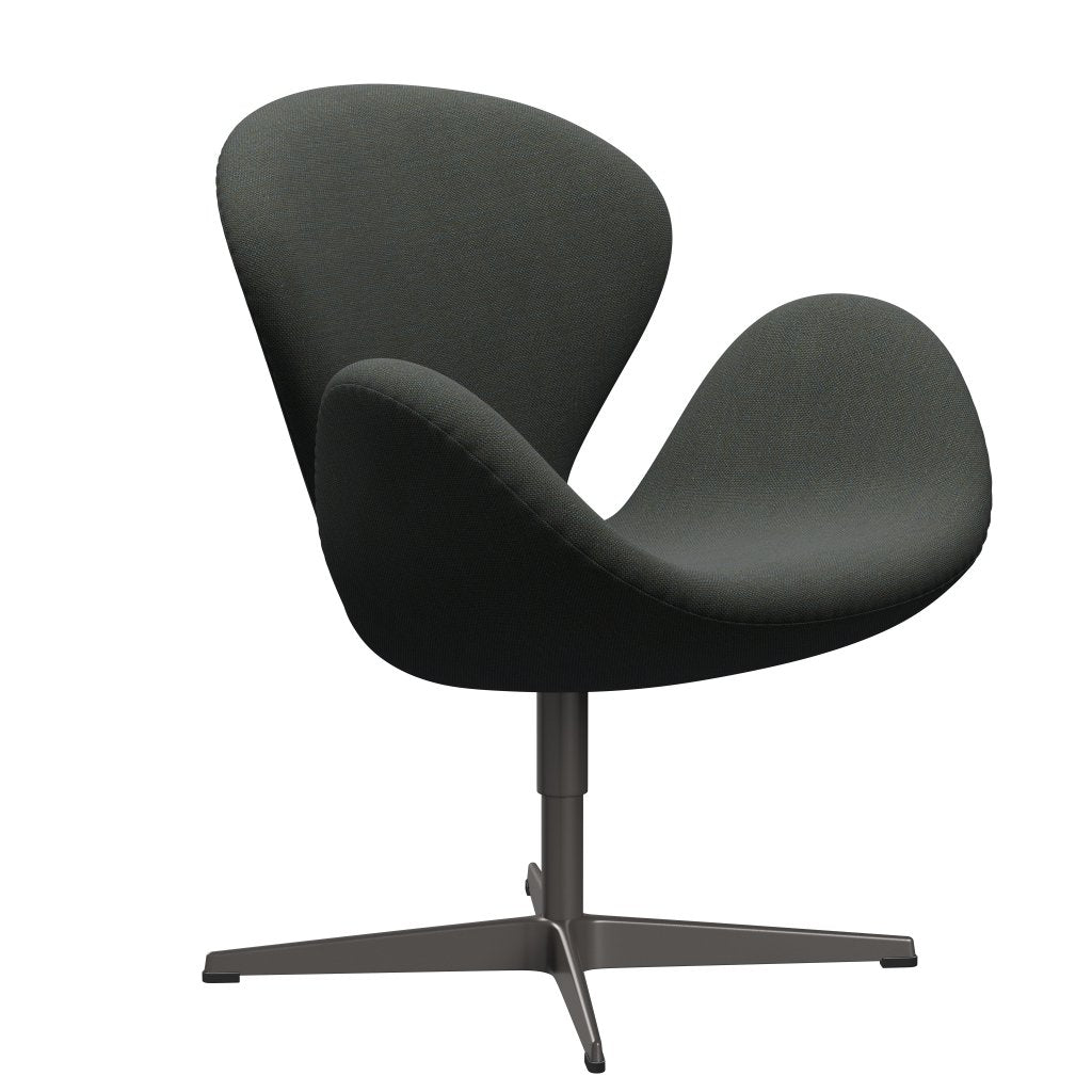 Fritz Hansen Swan Lounge Chair, Warm Graphite/Sunniva Navy/Olive