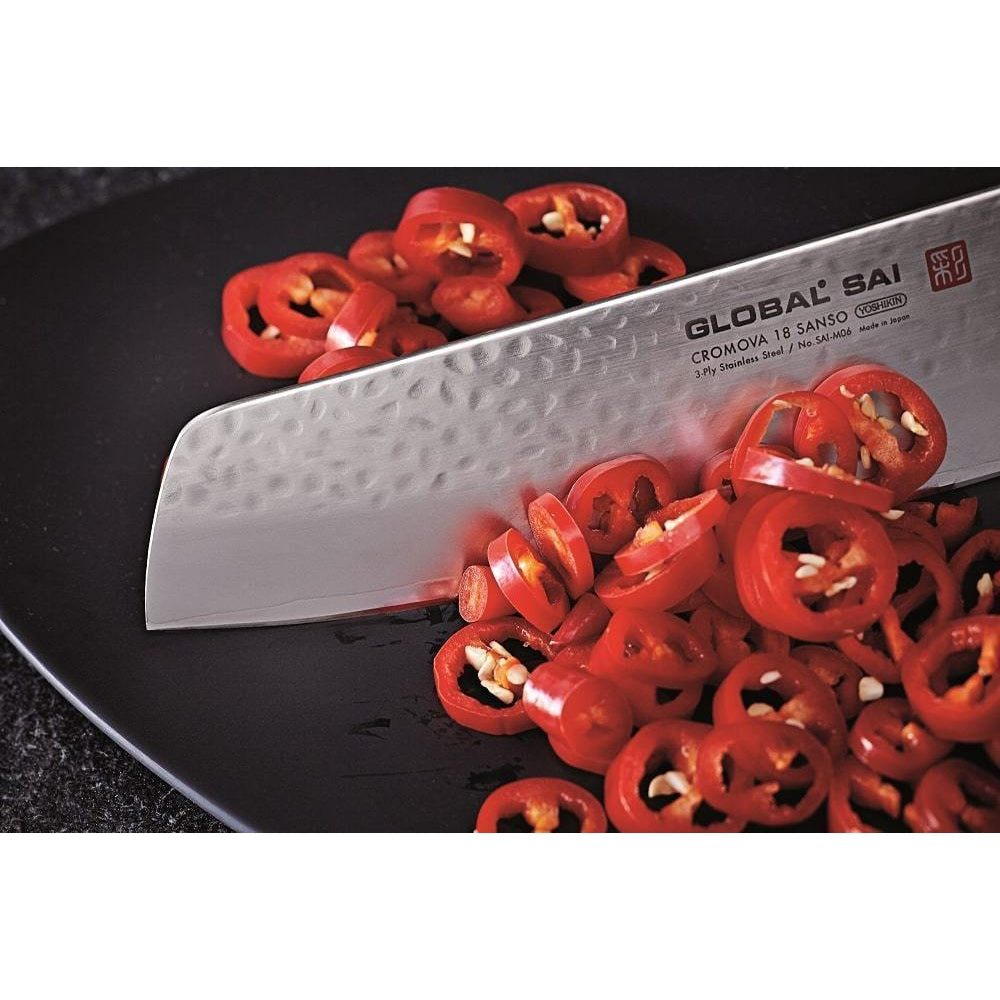 Global G 4 Chef's mes, universeel mes, 18 cm