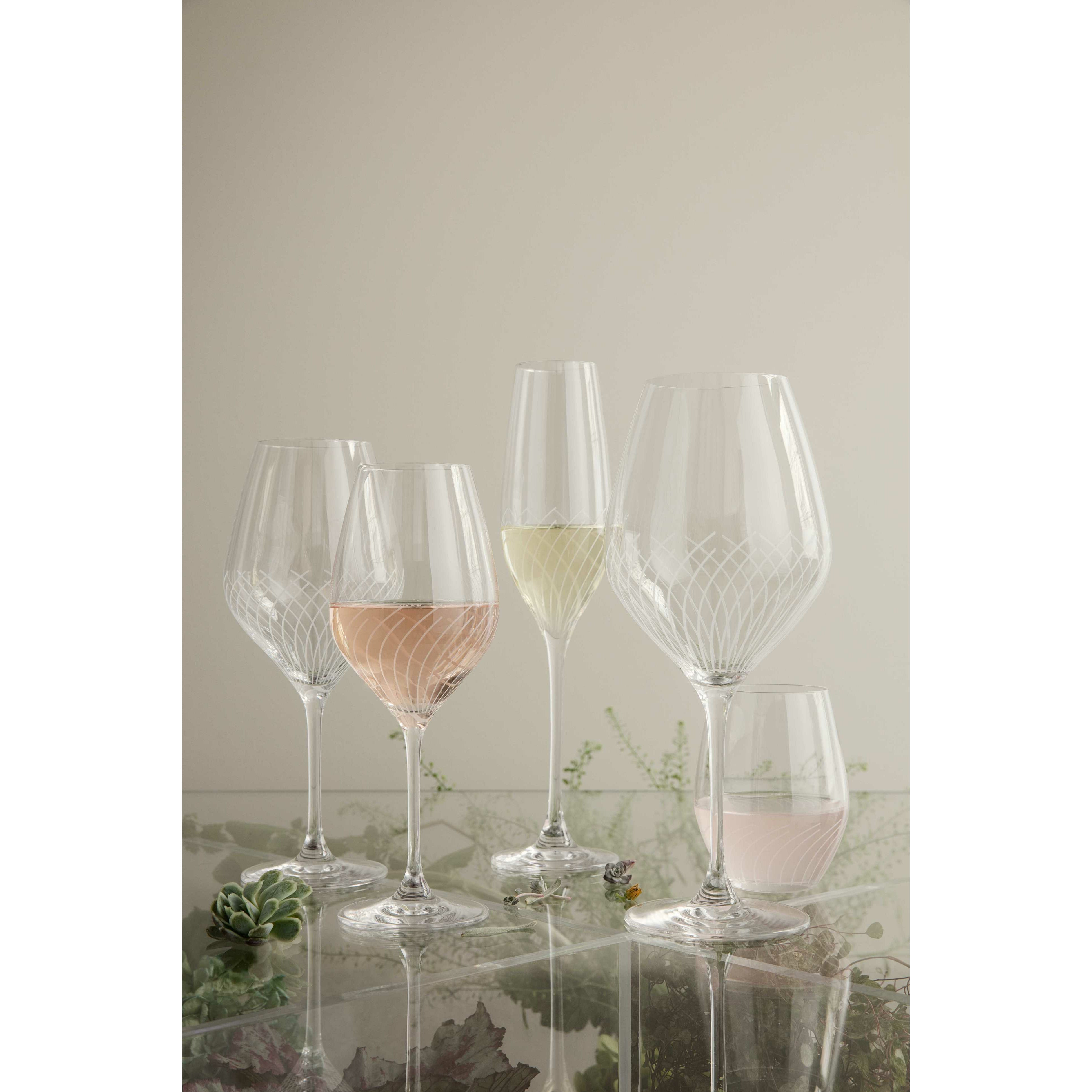 Holmegaard Cabernet -lijnen rood wijnglas, 2 pc's.