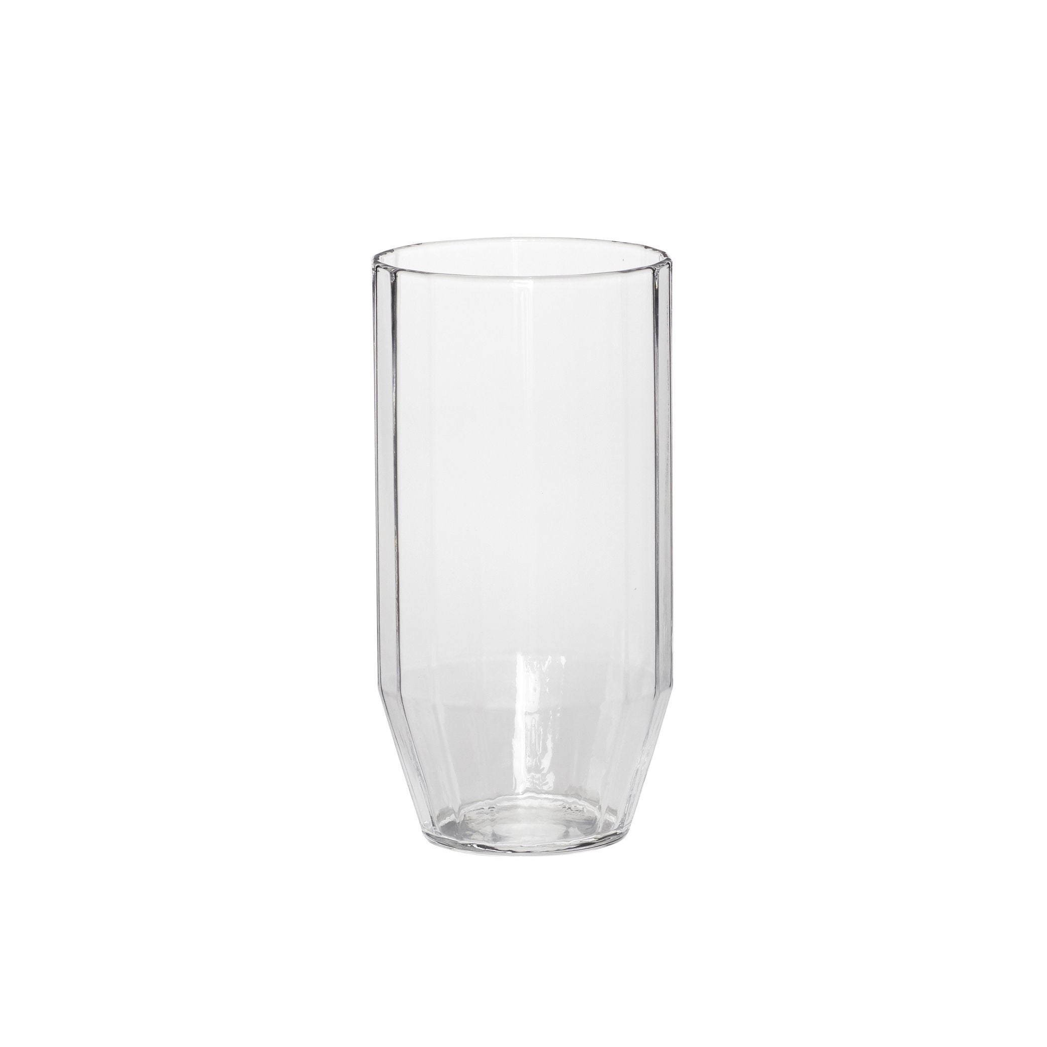 Hübsch Aster -Trinkglas, klar