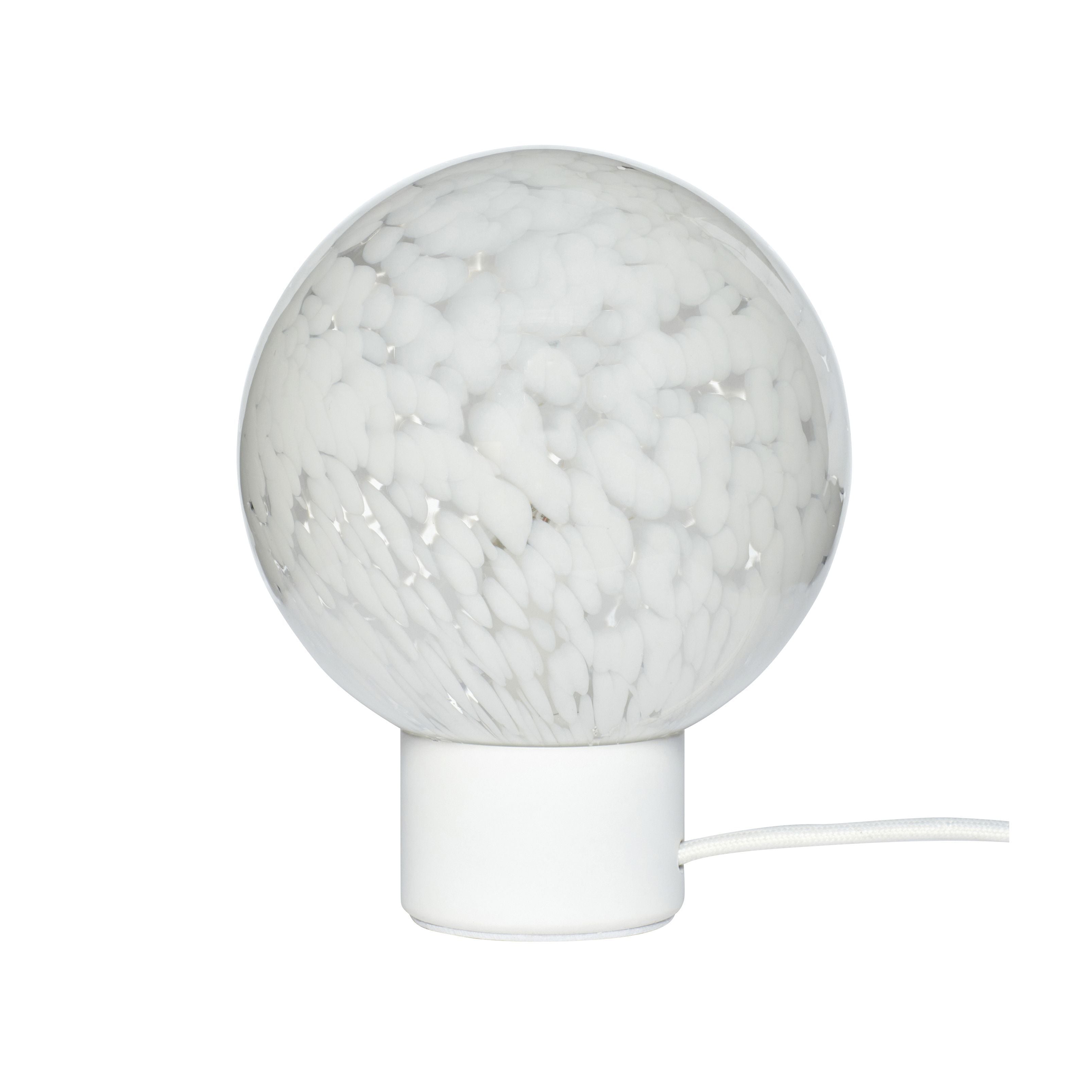 Hübsch Cloud Tischlampe Glas/Metall Weiß