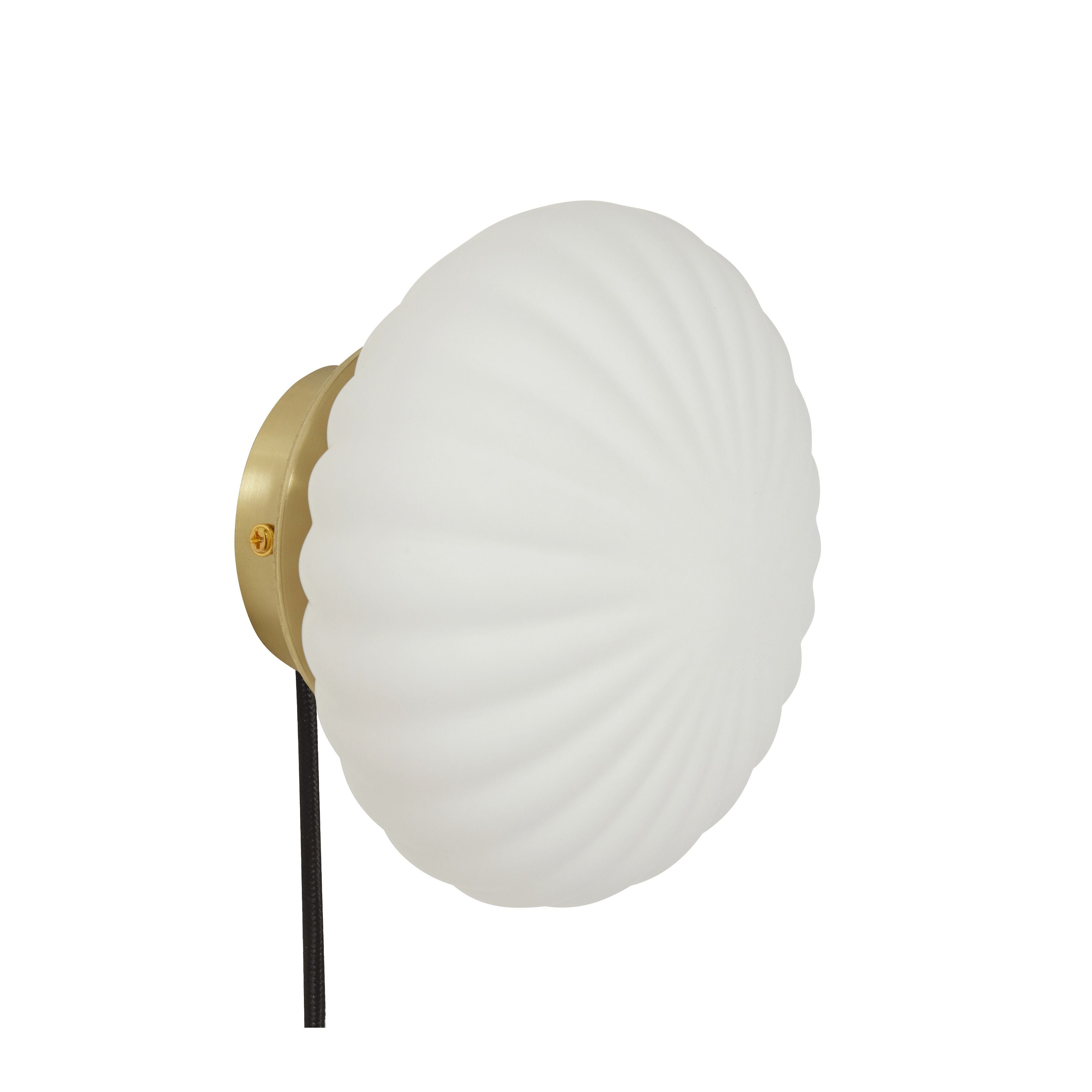 Hübsch Kumu Wandlampe Ø18 cm Weiß